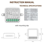 Tuya WiFi Smart Switch Module Electrical Switching 1/2/3/4Gang Lighting Switch Module Mobile APP Control