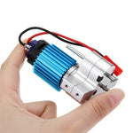 1PC Metal Transfer Gear Case w/370 Motor for LinkMejor B-16 B-24 B-36 C24 JJRC Q60 Q61 4WD 6WD RC Car