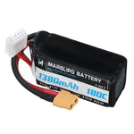 LinkMejor 14.8V 1380mAh 180C 4S Lipo Battery XT60 Plug for GEPRC Cinebot30 HD Darwinfpv CineApe35 FPV Racing Drone