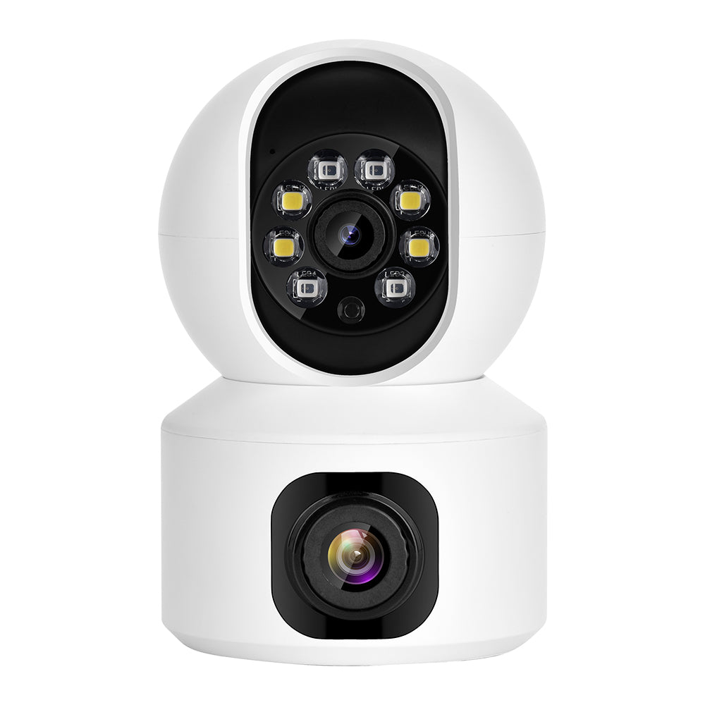 Hiseeu FH3C 2MP+2MP 1080P WiFi Baby Monitor PTZ 4MP Dual Lens  Dual Screen Camera Indoor AI Tracking Motion Detection Video Surveillance Cameras Security Smart Home Alexa