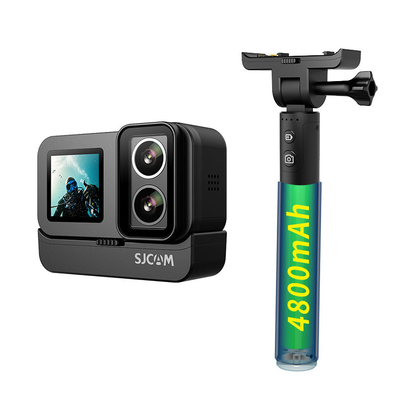 LinkMejor SJ20 Extended Battery Life Version 4K HD Dual Lens Action Camera Night Vision Sports Camera Panoramic Anti-Shake Camera Outdoor Motorcycle Recorder