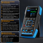LinkMejor 2C23T 3IN1 Dual Channel 10MHZ*2 50MS/s Handheld Digital Oscilloscope Multimeter + Function Signal Generator