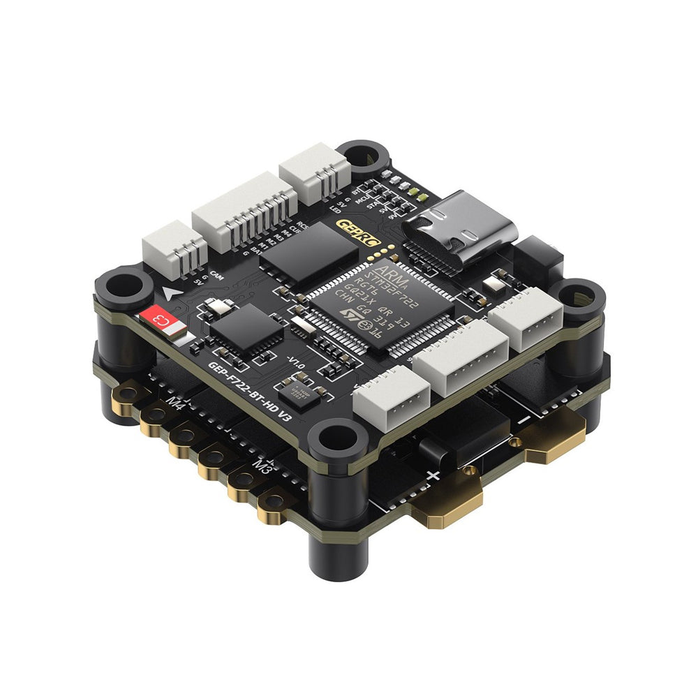 30.5×30.5mm GEPRC TAKER F722 BT HD V3 Flight Controller 3-6S 50A 32Bit 4In1 Brushless ESC Stack for RC FPV Racing Drone