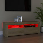 TV Cabinet with LED Lights Sonoma Oak 47.2"x13.8"x15.7"