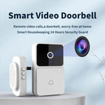 LinkMejor Video Doorbell Door Camera Wireless Night Vision Smart Home Security HD Door Bell Two Way Intercom Voice Change for Home Visual Doorbell