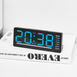 Mini Digital Table Clock LED Alarm Clock Temp 5 Levels Adjustable Brightness 12/24H Bedroom Electronic Desktop Clock Home Decor