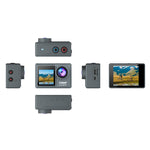 1080P Action Camera with 2.0inch Display Dual Colorful Screen 140° Wide Angle IP68 30m Waterproof Sport Camera with Wifi Connection Helmet Video Cam