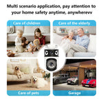 1080P HD Dual Lens WIFI IP Camera 200W Pixels 350° Pan 90° Tilt View Angle Intelligent Night Vision Motion Detect App Remote Control for Home Surveillance Security