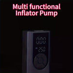 Portable Cordless Electric Air Compressor Pump with LED Emergency Light USB Rechargeable Fits for Car Tires Bicycles and Sports Balls