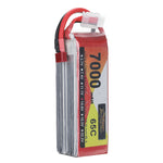 LinkMejor Power 14.8V 7000mAh 65C 4S LiPo Battery T Plug for RC Car