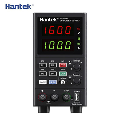 Hantek HDP1160V4S DC Power Supply Four-Digit Display Versatile USB Charging Over Protection Safety Features 0~160V/0~8A Output Perfect for Electronics Testing and Repairing