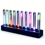 Music Sync Spectrum Light Bar 240 RGB LEDs 14 Color Modes 8 Visualizer Effects USB-C 5V 2A Sound Reactive Ambient Lighting Night Light Adjustable Brightness Desktop Gaming Decor