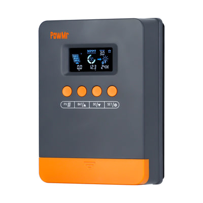 LinkMejor Solar Charge Controller 25A 35A 45A 12V/24V Max Power 100V High Efficiency 98% Auto Voltage Recognition