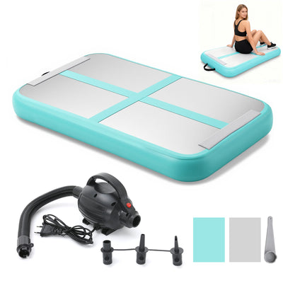 WaveRite 100x60x10cm AirBlock Inflatable Gymnastics Mat Gym Block Tumbling Block Training Block Training Mat Sports Block Gym Block with Pump