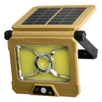 Elfeland 186 COB Solar Light 241 LED Solar Powered Motion Sensor Light 180° Adjustable Panel Wide Range Waterproof Energy-Efficient with Remote Control for Outdoor