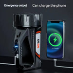 LinkMejor DA03 Solar Rechargeable Energy Camp Flashlights ABS Portable Waterproof Torch Work Light Outdoor Hiking Camping Searchlight