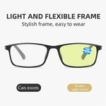 Progressive Multifocal Reading Glasses TR90 Blue Light Blocking Frame Anti-Glare Night Vision Computer Eyewear