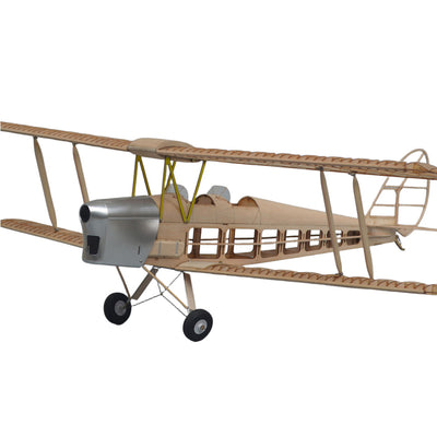 LinkMejor DH.82 Tiger Moth 1/12 750mm Wingspan Balsa Wood Micro RC Airplane KIT