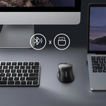LinkMejor MU101 2.4G Wireless bluetooth Mouse 1000-4000DPI Silent Buttons Ergonomics for MacBook Tablet Laptop Mute Mice 2.4G Mouse