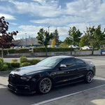 Front Bumper Splitter Lip Front Bumper Spoiler Diffuser Body Modification Kit For Audi A5 S5 A4 A6 A7 2012 2013 2014 2015 2016