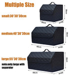 Large Capacity Car Trunk Organizer Storage Box Car Multi-Purpose Tool Storage Box Storage Organization Leather Folding Emergency Storage Box