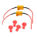 2pcs 50W 6Ω Car LED Canbus Load Resistors Automobile Turn Signal Flashlight License Plate Lamp Resistance Decoder