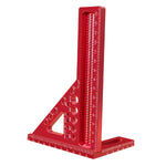 LinkMejor 3D Multi-Angle Measuring Ruler Square Ruler Hole Drawing Ruler Metric Scale Carpenter Woodworking Layout Tool