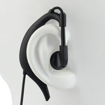 Retevis EEM001 Walkie Talkie Earhook Adjustable Volume M-type Double Pin Compatible with Motorola GP2000 GP300 GP68 GP88