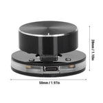 LinkMejor Volume Control Knob for Android System PC Multimedia Type-C External Media Adjustment Controller with RGB Light