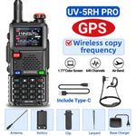 LinkMejor UV-5RH PRO Walkie Talkie 10W GPS 640 Channels Type-C Charging NOAA Weather Radio Two Way Ham Radio