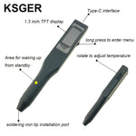 LinkMejor C210 70W Portable Soldering Iron Station Quick Heating DIY Temperature Control TFT Display