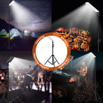 84 LED Floor Lamps with 1.8m Tripod Stand Work Light Outdoor for Family Gathering 6500-7000K IP67Brightness Height Adjustable LED Work Lamp Portable Camping Light Powered By Mible Power Bank