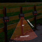 Outdoor Solar Animal Repellent Ultrasonic Infrared Bird Repellent Dog Repellent Mouse Repellent Built-In Light Sensor  IP44 Waterproof