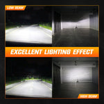 NightEye Auto Lighting A315-S10 2PCS 6500K White LED Car Headlight Bulbs 22000LM/Pair LED Front Headlamp IP68 Waterproof