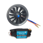 Hobbyocean 90mm 12-Blade EDF Electric Ducted Fan Unit With 6S 1450KV 8S 1100KV Brushless Motor 125A ESC for RC Airplane Jet