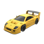 LinkMejor S100 1/64 2.4G RWD Drift RC Car Mini Full Proportional Three Speed Metal Gears LED Light with Bearings Screen Remote Control High-Speed On-Road Racing Vehicle Model Boys Gifts 60 Minutes Playing Time Toys