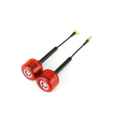 RushFPV Cherry A Pair 5.8GHz RHCP Right Angle FPV Racing Antenna 1.2dBi MMCX 2.7g 85mm 70mm Cable for RC Drone