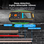 LinkMejor NF-513S Wall Metal Detector Laser Distance Meter 40m Depth Measurement Multifunctional Tool AC Wire Pipe Wood probe IP54 Compact Design