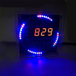 DIY Rotating LED Clock Kit 5V USB Digital Time Display Temperature Alarm Memory Function Automatic Brightness Adjustment Week Year Date Settings