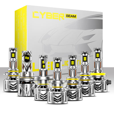 LinkMejor A900-C27 H4 / H7 / H11 / H13 / 9012 / 9005 240W 60000LM Pair Car LED Front Headlights LED Bulbs 6500K Bright White Light IP68 Waterproof