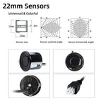 12V 22mm 4 Sensors Car Parking Sensors Parking Kit LED Display Backlight Reverse Backup Radar Monitoring System