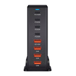 [GaN Tech]LinkMejor 240W 8-Port USB PD Charger 4USB-A+4USB-C PD QC Fast Charging Desktop Charging Station EU Plug US Plug for iPhone 15 15Plus 15 Pro 15Pro Max for Huawei Mate60Pro for Sansung Galaxy Z Flip5