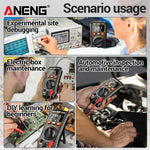 LinkMejor SZ202 Smart Digital Multimeter 4000 Counts Auto Range AC DC Voltage Current Resistance Capacitance NCV Detection Data Retention Auto Power Off Bright Screen