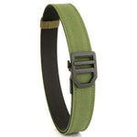 120cm Men's Tactical Nylon Belt Shooting Training Holster Simple Automatic Buckle Pant Waistband for Outdoor Leisure Sports Work