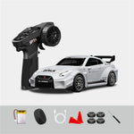 Hstar D43-02 RTR 1/43 2.4G 4WD Drift RC Car Gyro Mini Full Proportional Alloy Body Shell LED Light Remote Control High-Speed Motor On-Road Racing Vehicle Model Boys Gifts Toys