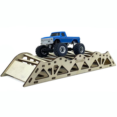 LinkMejor 3601 3602 1/36 Mini RC Car Crawler Scene Combo 4-Piece Laser-Cut Wooden Obstacle Course for Micro Vehicles Models DIY Parts 3600
