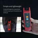 LinkMejor UT691-10 Visual Fault Locator 10mW Laser Output 8-10km Fiber Range LED Flashlight USB Rechargeable Fiber Tester