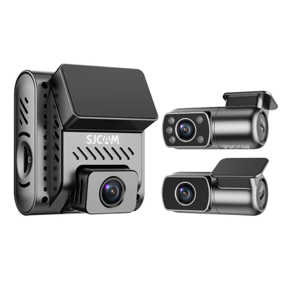 LinkMejor M60 Dash Camera 3 Lens 4K Front Internal Rear Ultra Clear Night Shooting 360° Panoramic Shooting Car DVR Driving Recorder