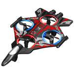 LinkMejor YL85 YL86 WiFi FPV Glider with LCD Screen Controller HD Camera Gliding Hovering Headless Mode 360° Rolling LED 2.4G RC Remote Control Drone Airplane Quadcopter Stunt Fighter RTF