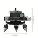 LinkMejor Tripod Stand for Laser Level 360° Rotatable Aluminum Alloy Bracket Base 1/4'' Interface Fine Adjustment Tripod Stand
